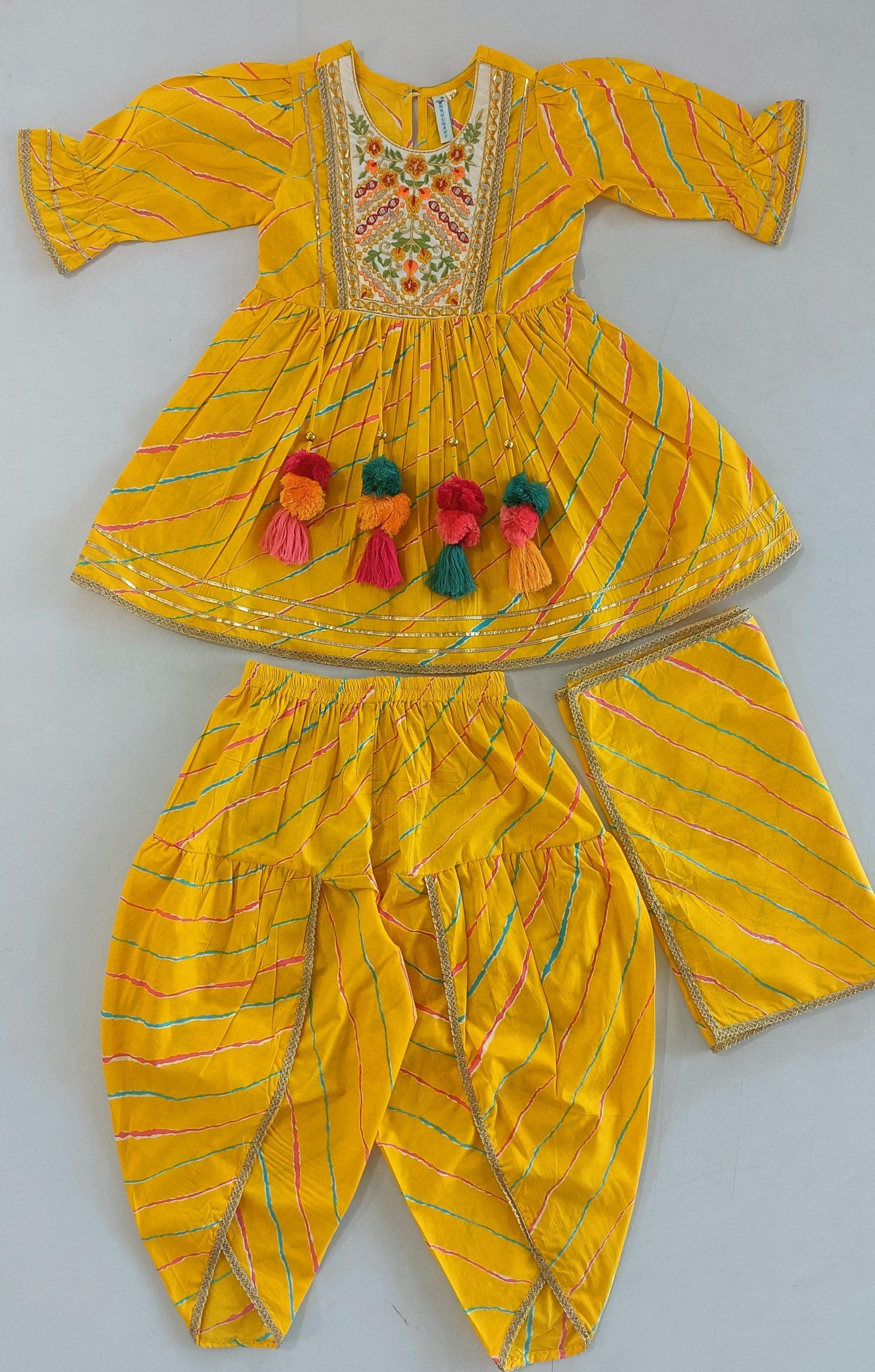 Anarkali Dress & Dhoti With Dupatta