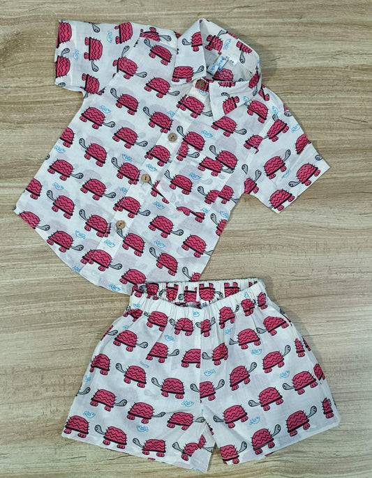 Boy's Ethnic Tortoise Print Co-Ord Set