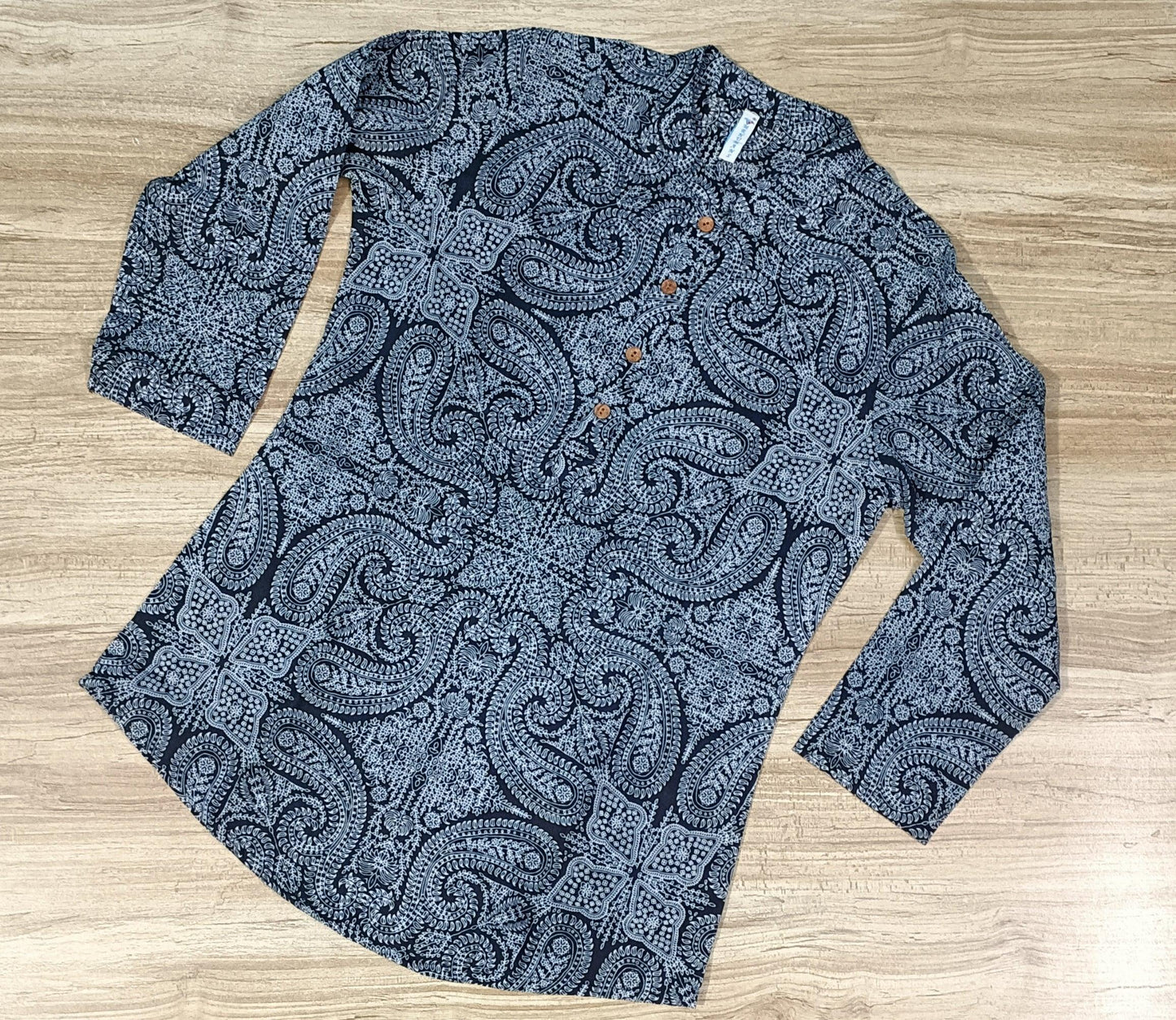 Women's Paisley Printed Cotton Kurta