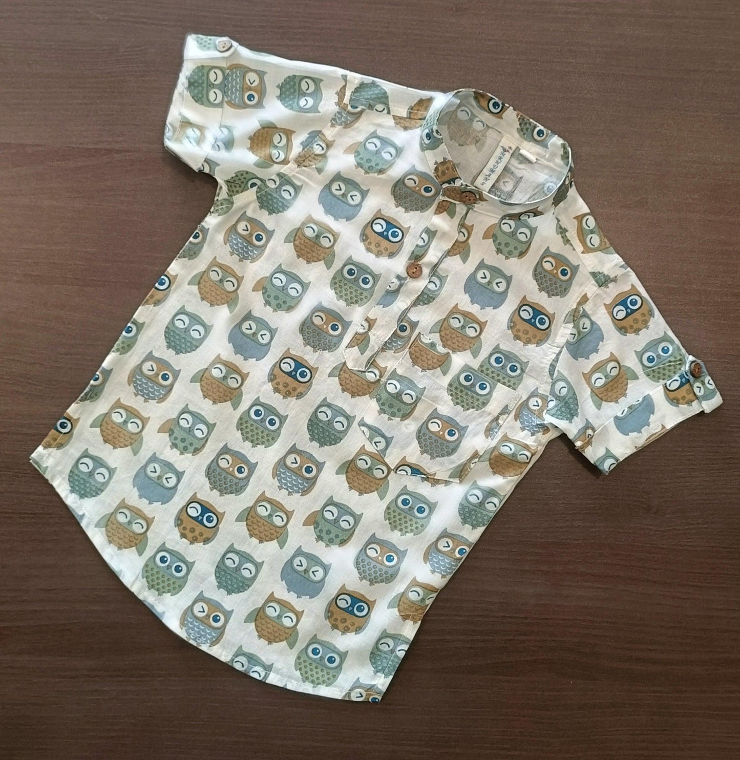 Boy's Ethnic Printed Half-Sleeves Kurta