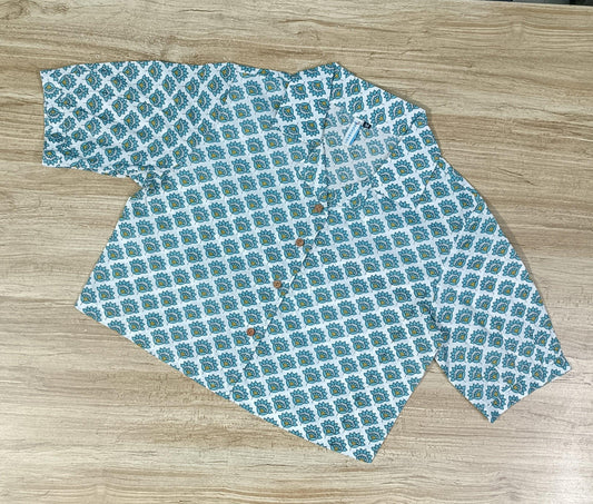 Women's Buti Printed Cotton Crop-Top