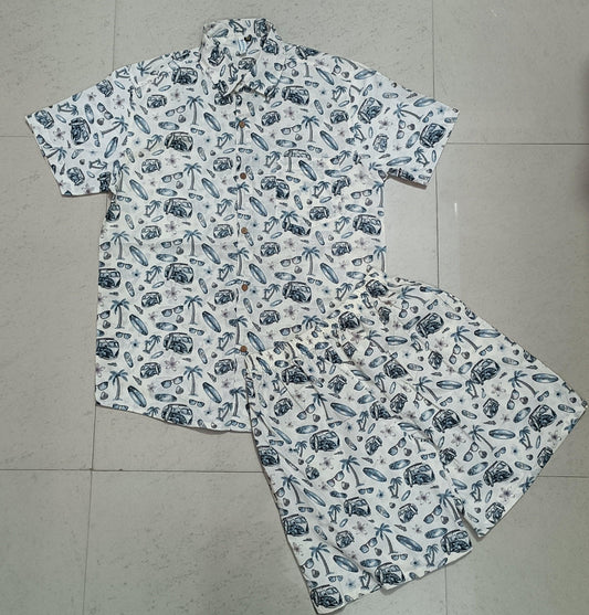 Men Multi Color Ethnic Print Co-ord Set