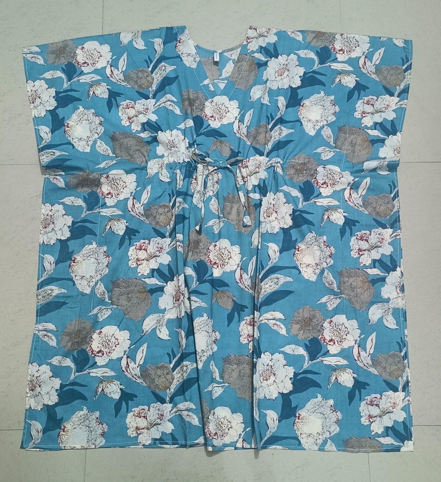 Women's Multi Color Floral Printed Kaftan Dress