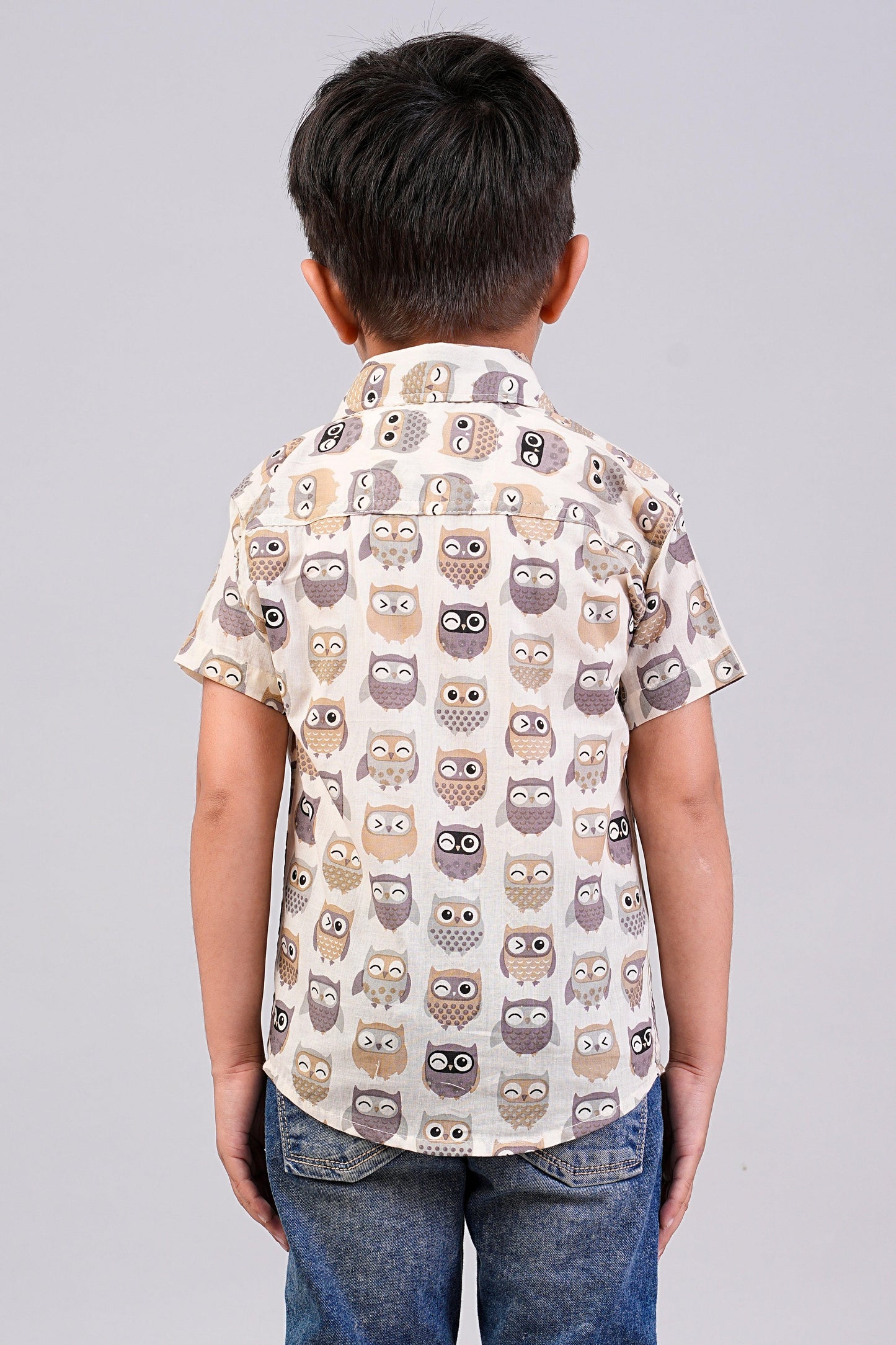 Boy's Ethnic Printed Half-Sleeves Shirts