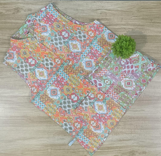 Design Printed White Reversible Jacket for Women