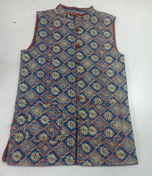 Women's Ethnic Printed Reversible Jacket