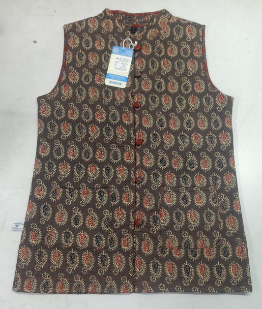 Women's Ethnic Printed Reversible Jacket