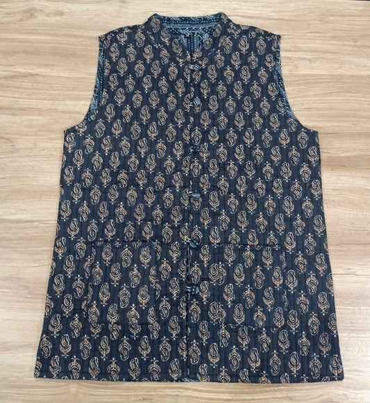 Women's Ethnic Printed Reversible Jacket