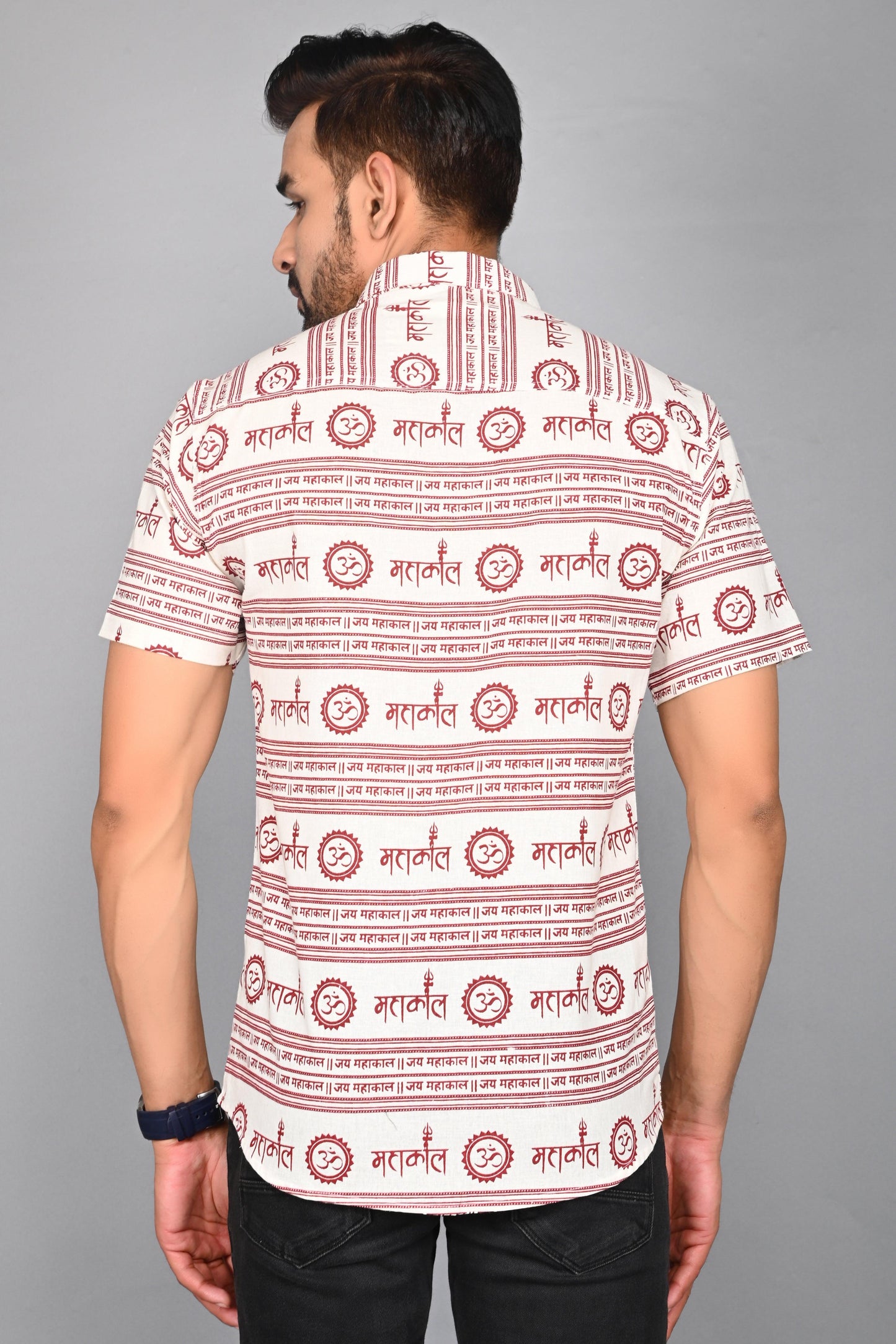 Men's Printed Half-Sleeves shirts
