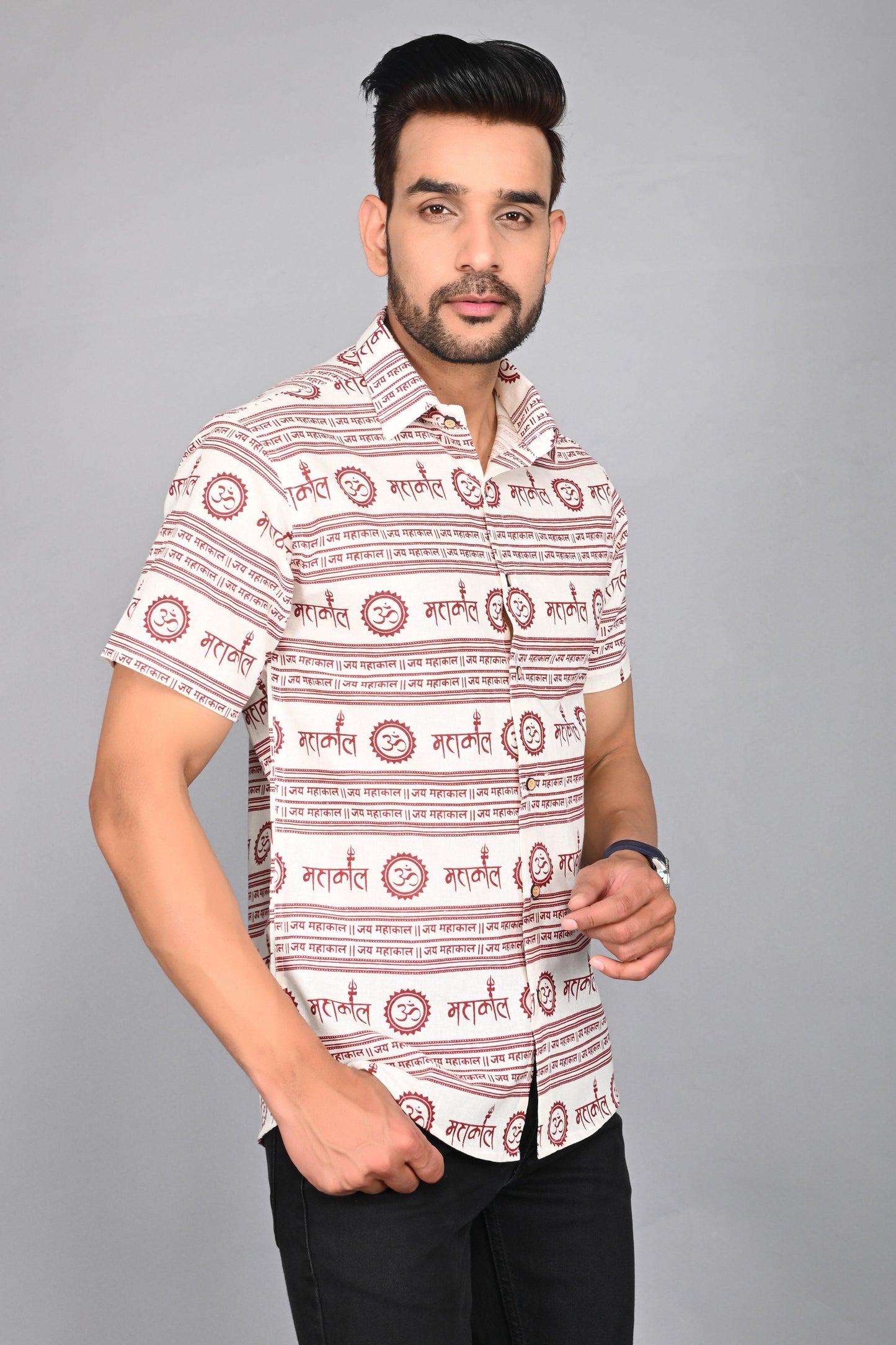 Men's Printed Half-Sleeves shirts