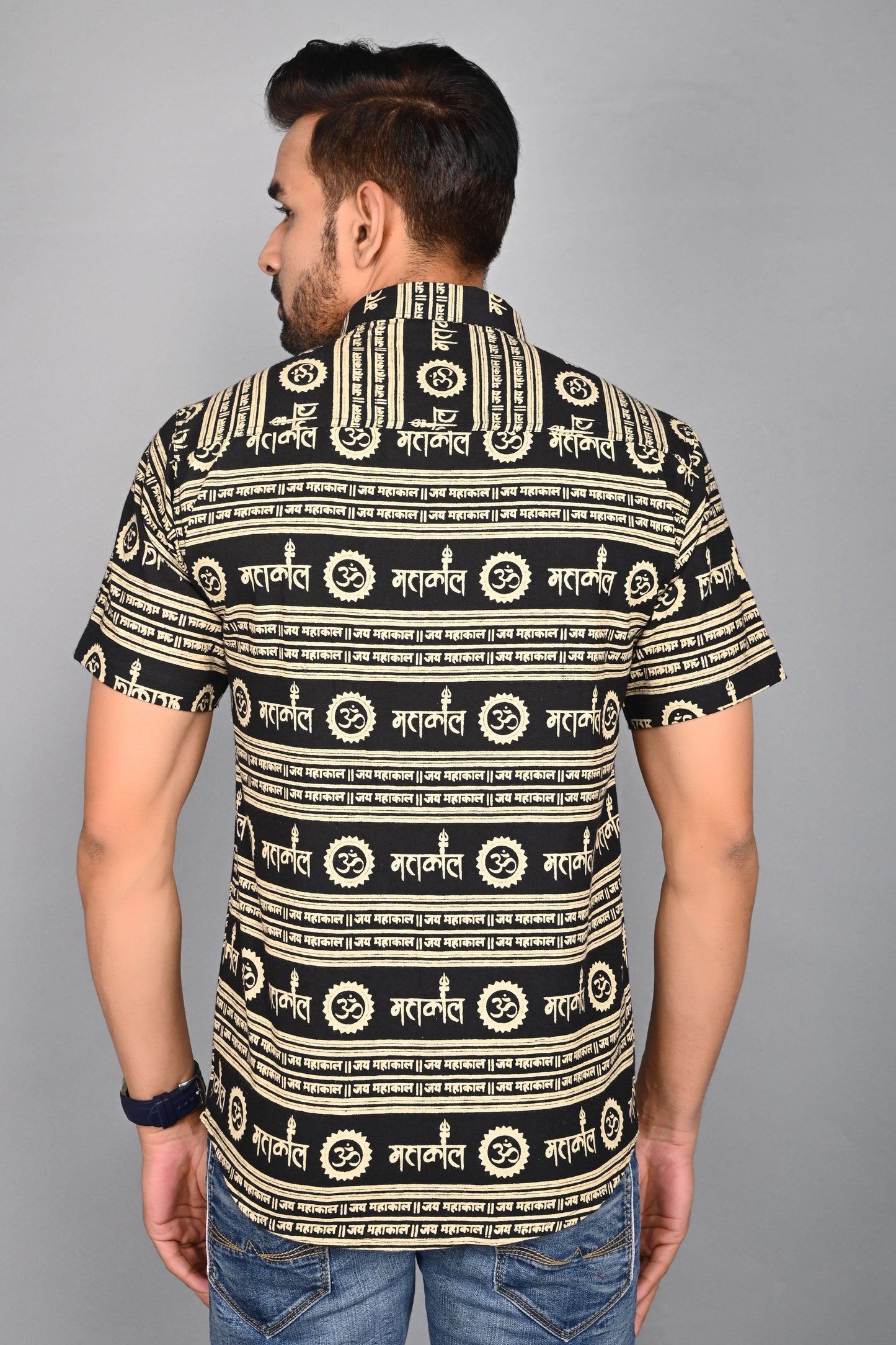 Men's Printed Half-Sleeves shirts