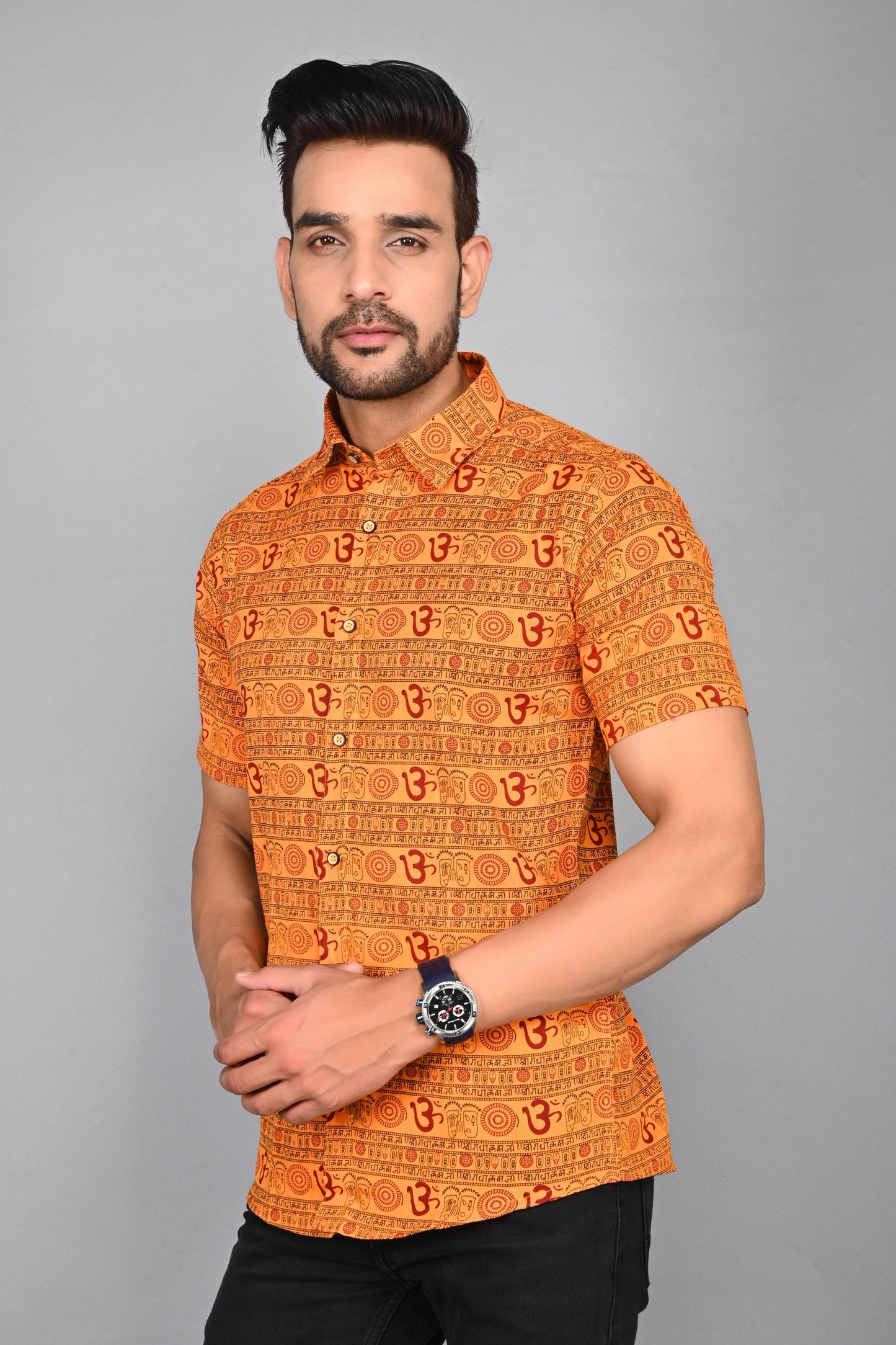 Men's Printed Half-Sleeves shirts