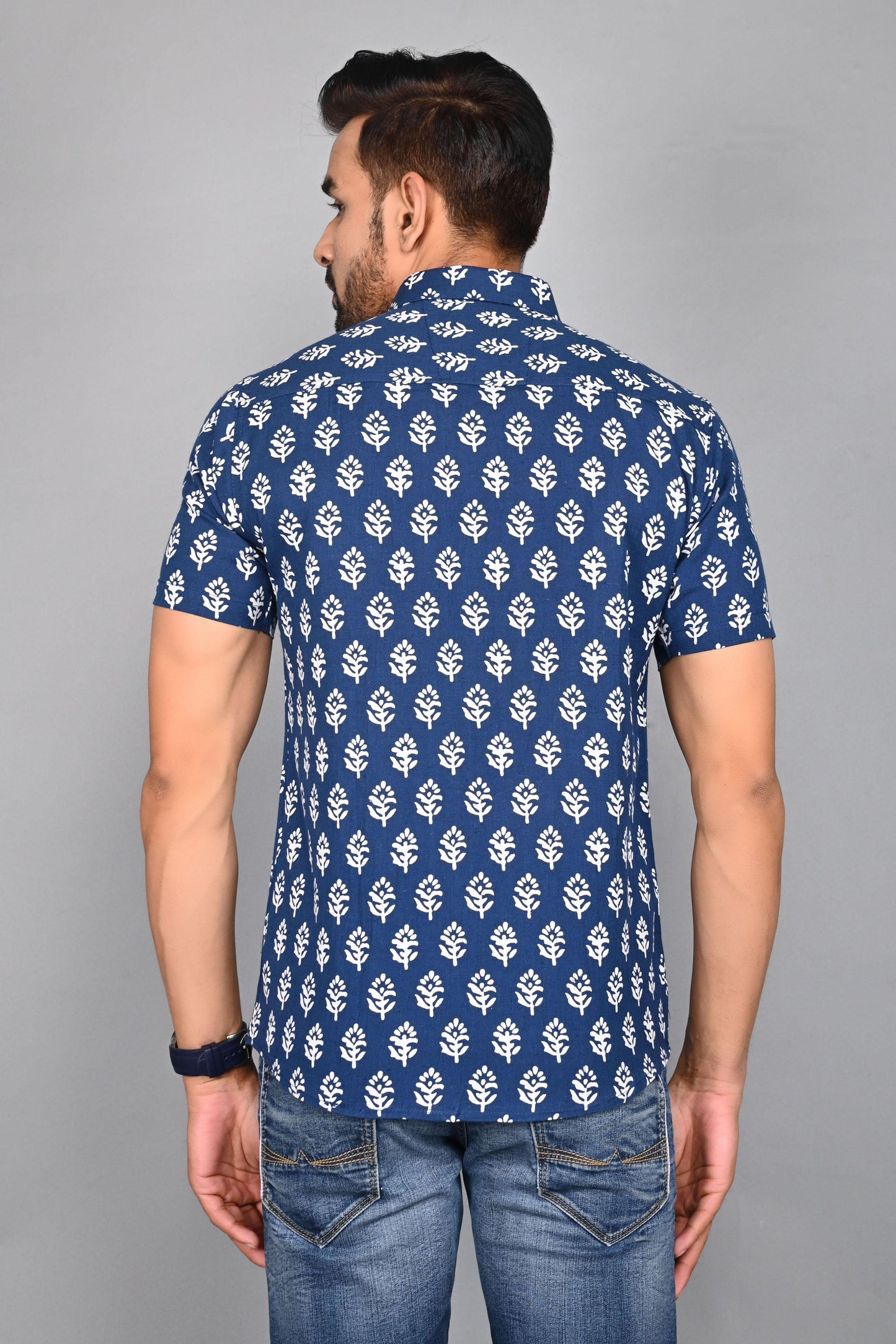 Men's buti Printed Half-Sleeves shirts