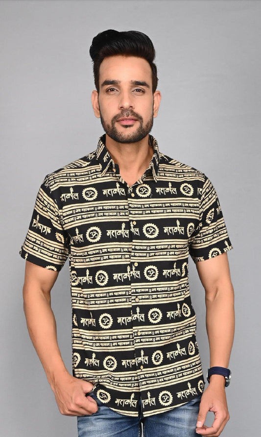Men's Printed Half-Sleeves shirts