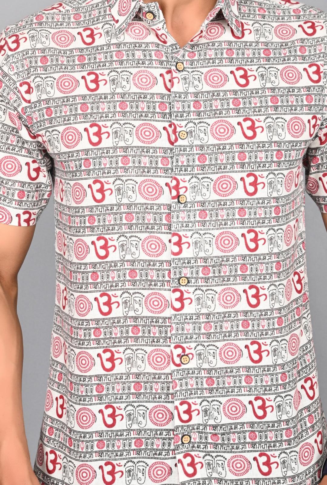 Men's Printed Half-Sleeves shirts