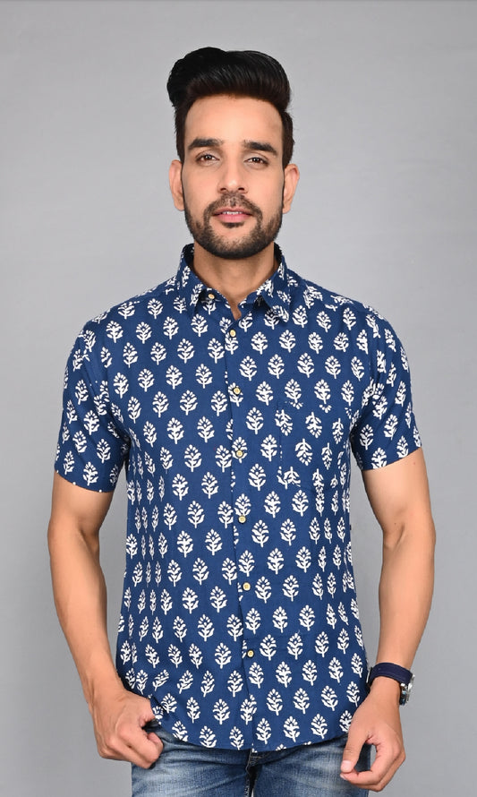 Men's buti Printed Half-Sleeves shirts