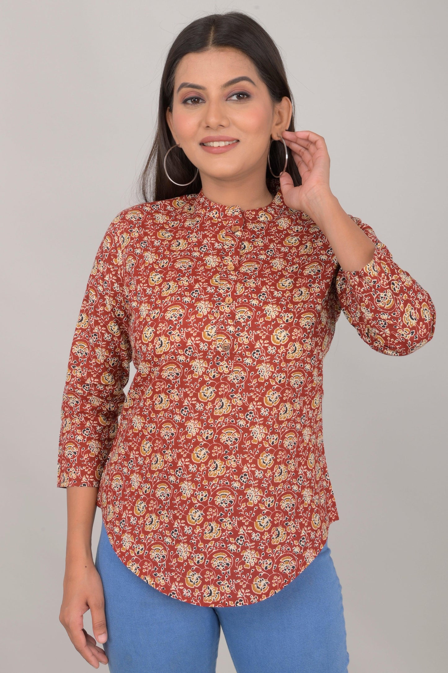 Women's Ethnic Printed Cotton Kurta