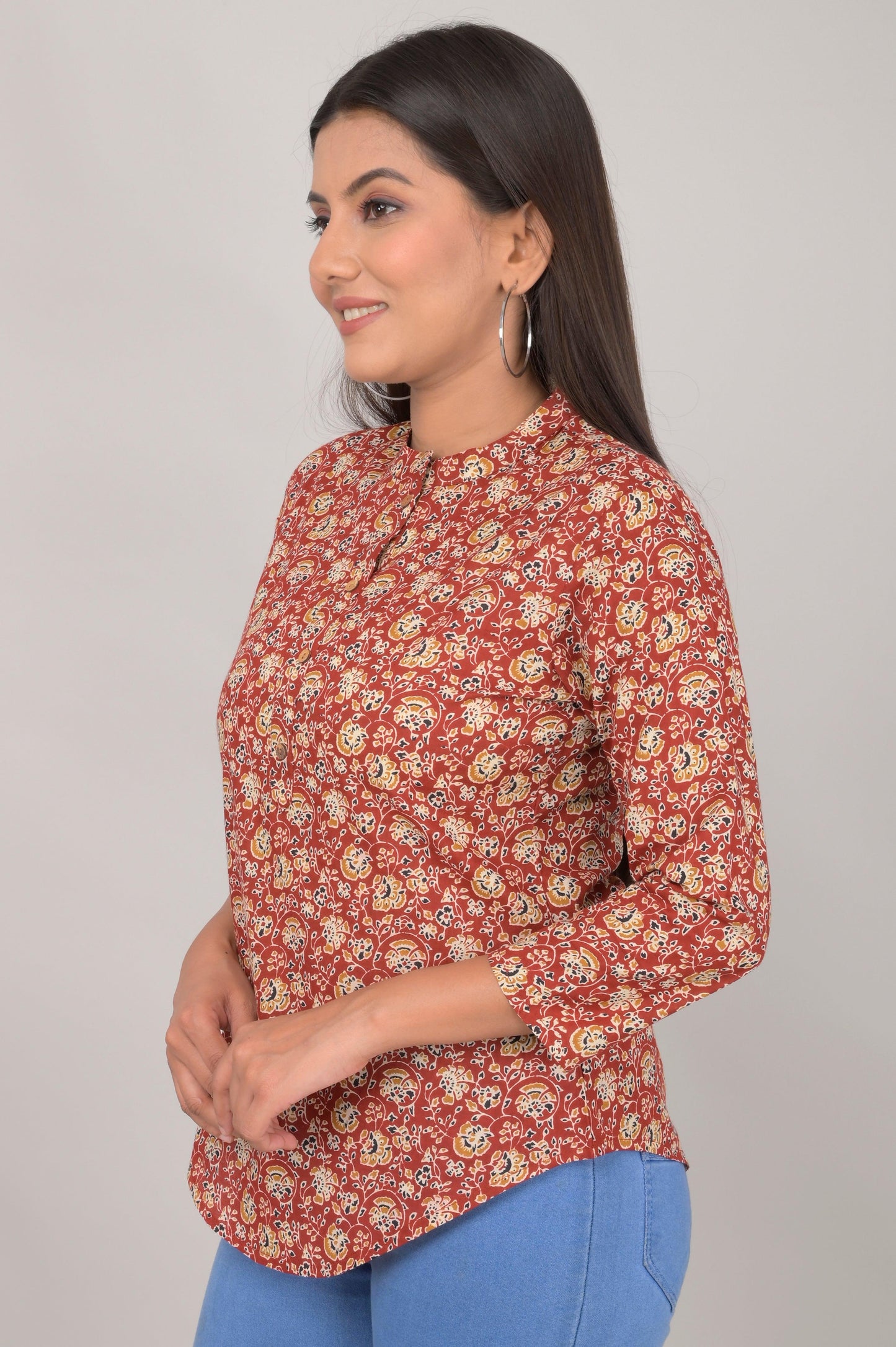 Women's Ethnic Printed Cotton Kurta