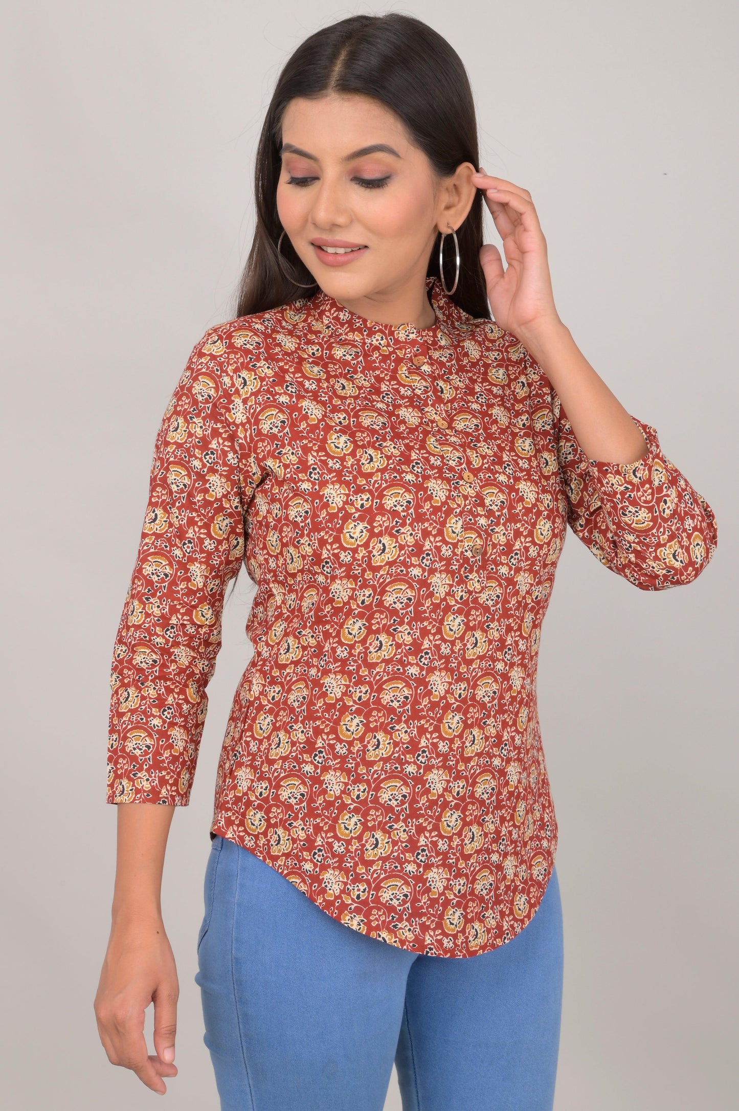 Women's Ethnic Printed Cotton Kurta