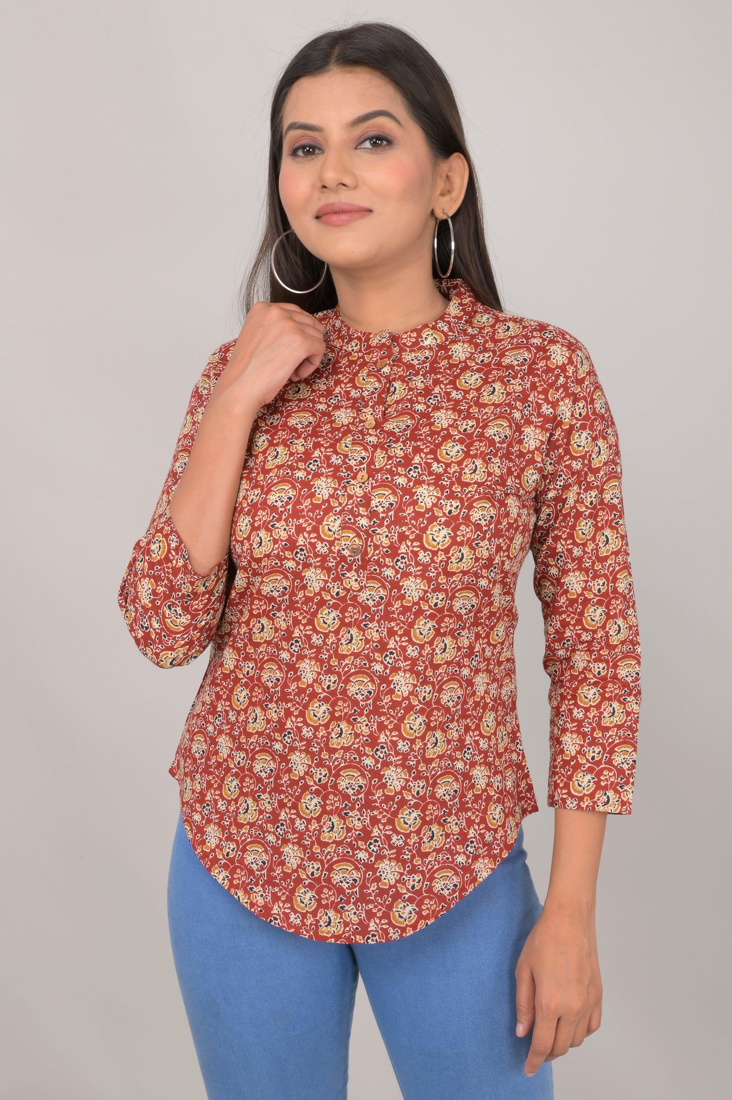 Women's Ethnic Printed Cotton Kurta