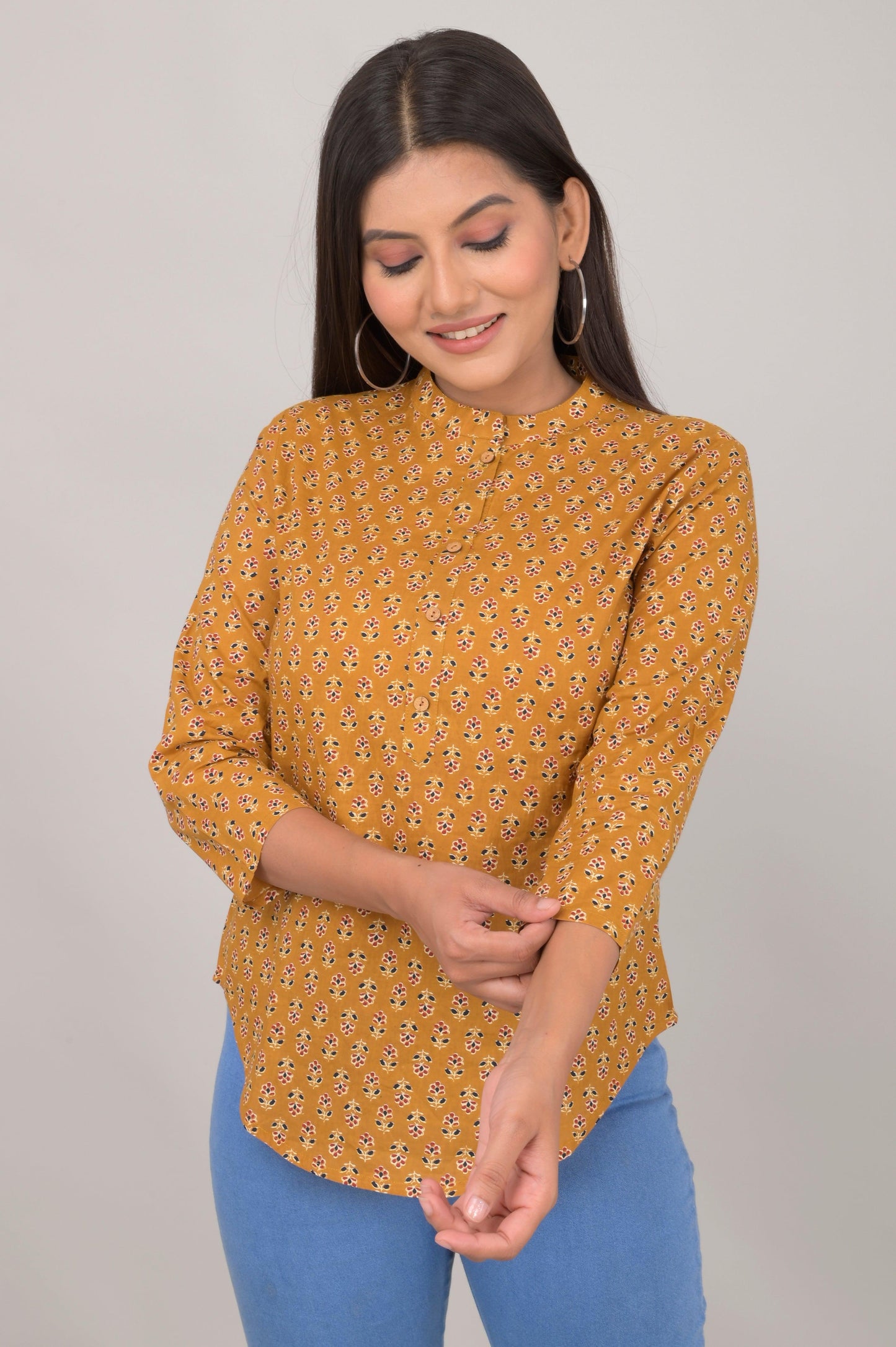 Women's Ethnic Printed Cotton Kurta