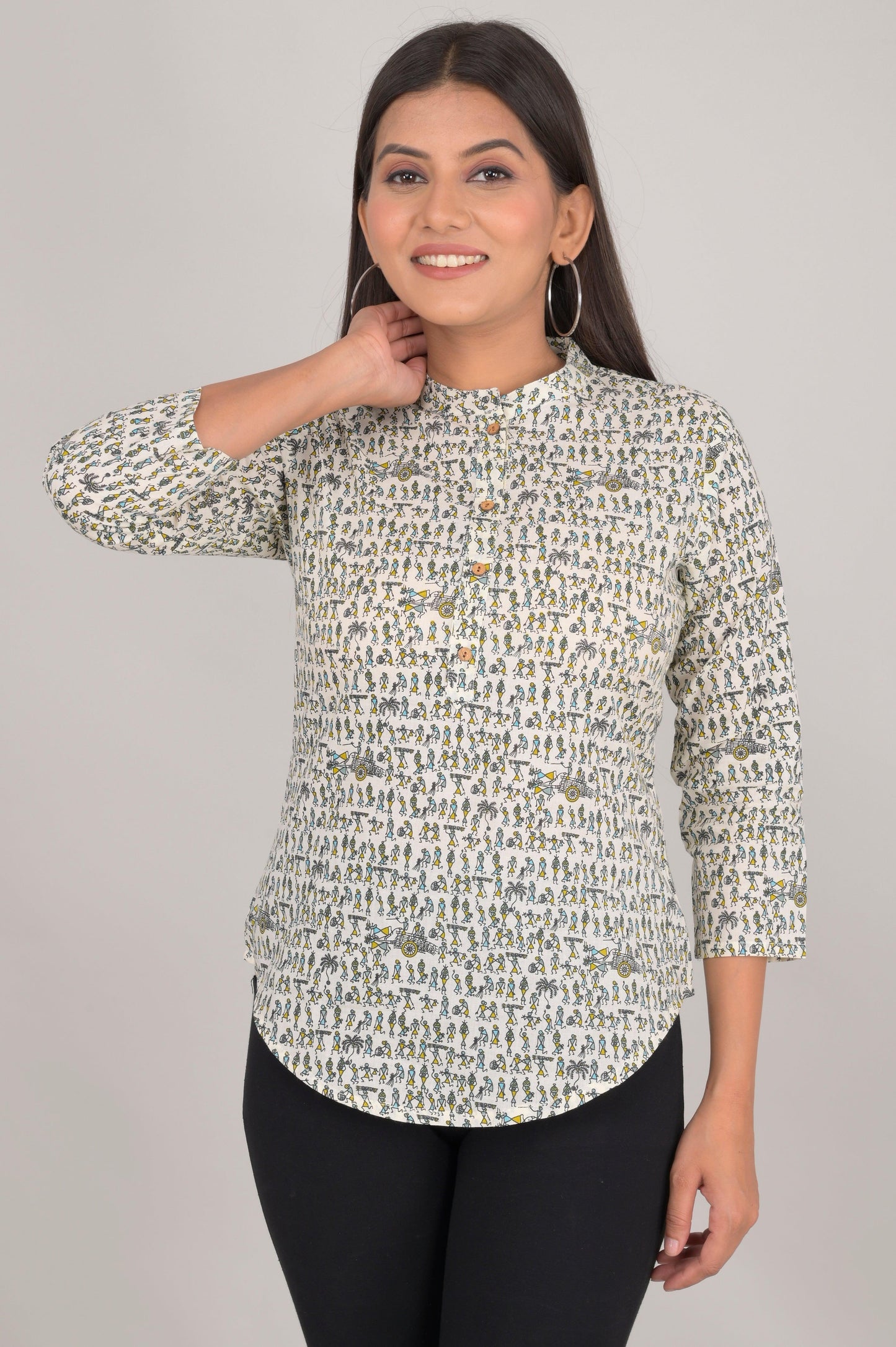 Women's Ethnic Printed Cotton Kurta
