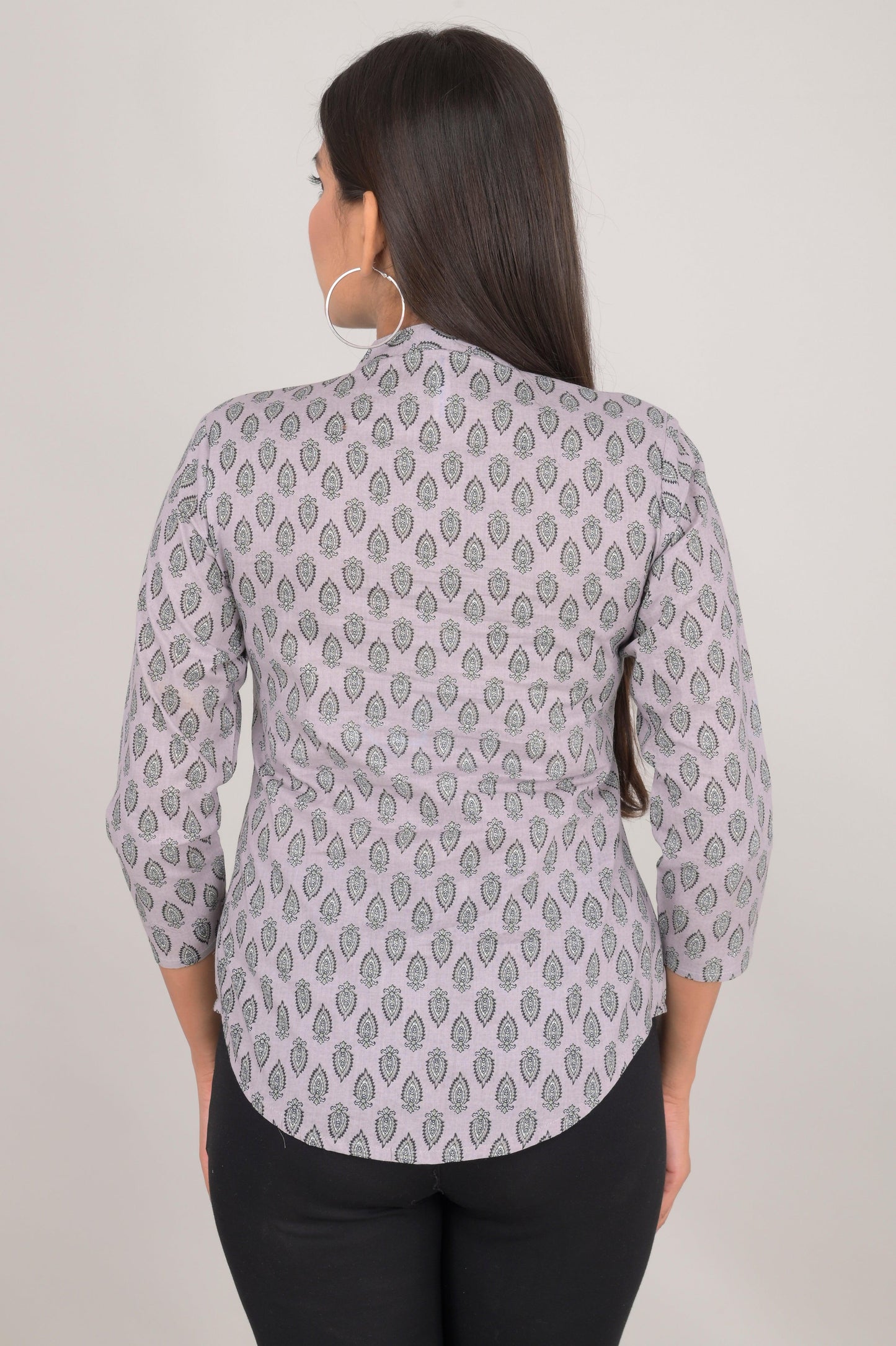 Women's Ethnic Buti Printed Cotton Kurta