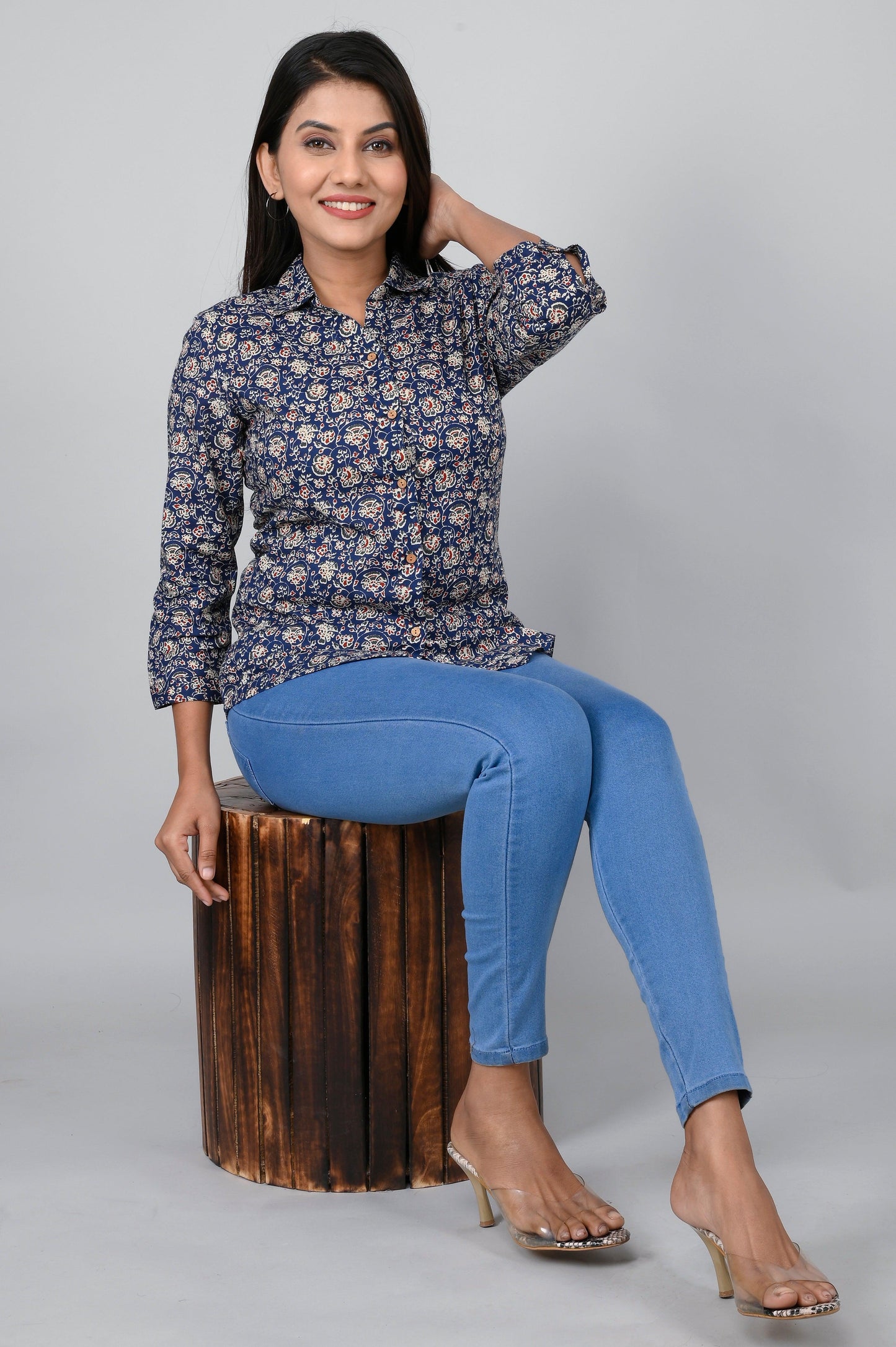 Women's Ethnic Floral Printed Shirts