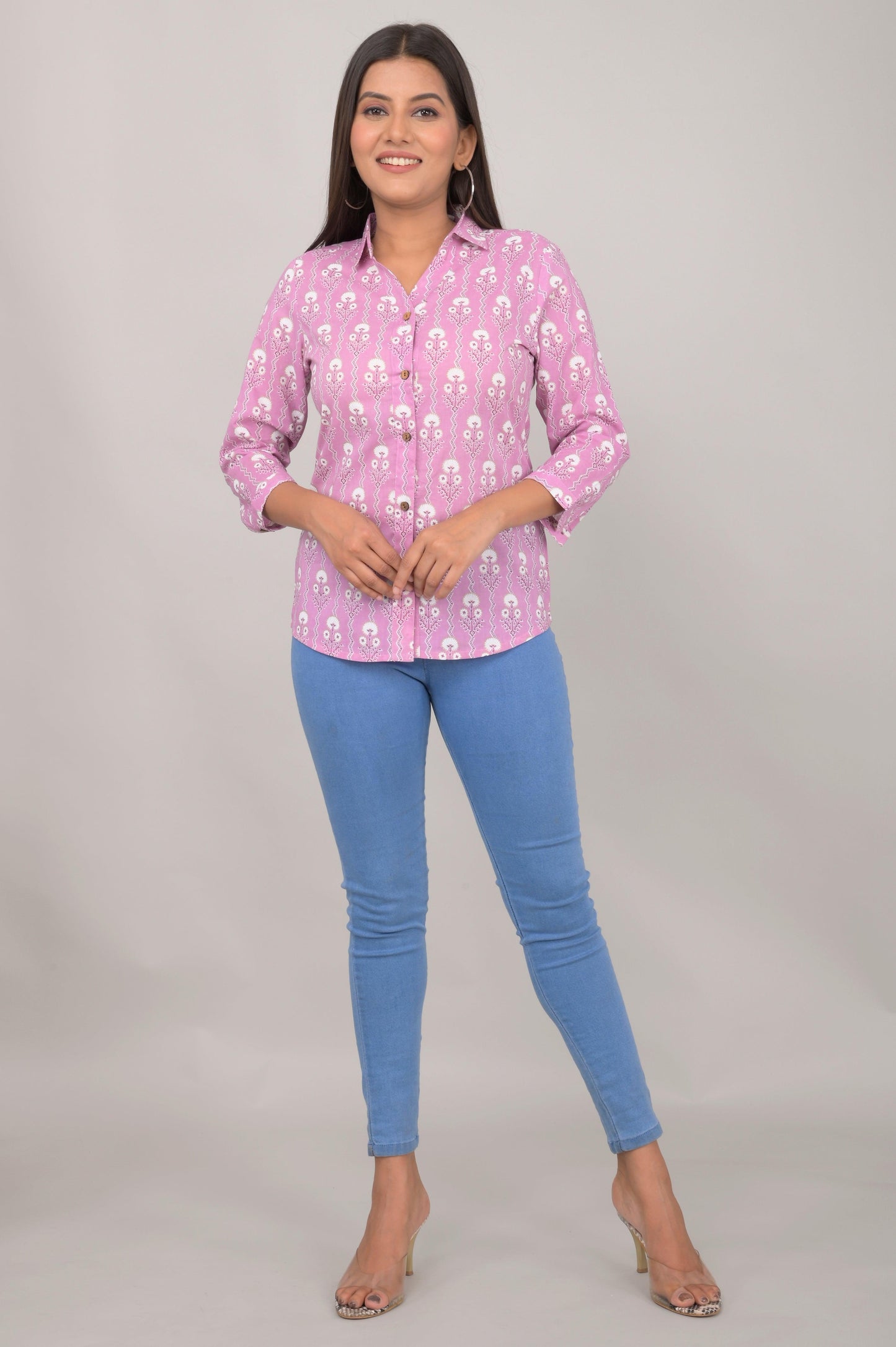 Women's Ethnic Floral Printed Shirts