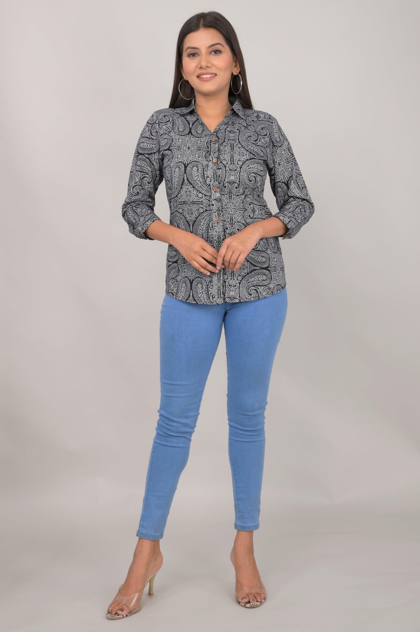 Women's Ethnic Paisley Printed Shirts