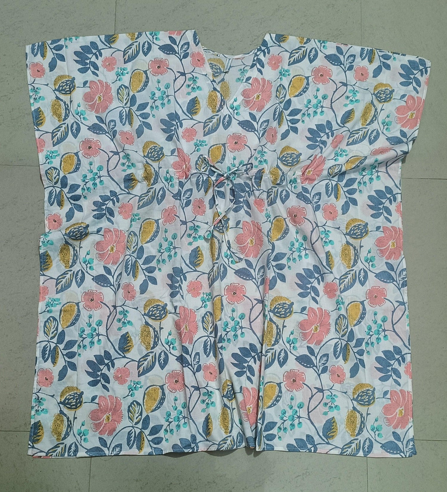 WOMENS PRINTED KAFTAN DRESS