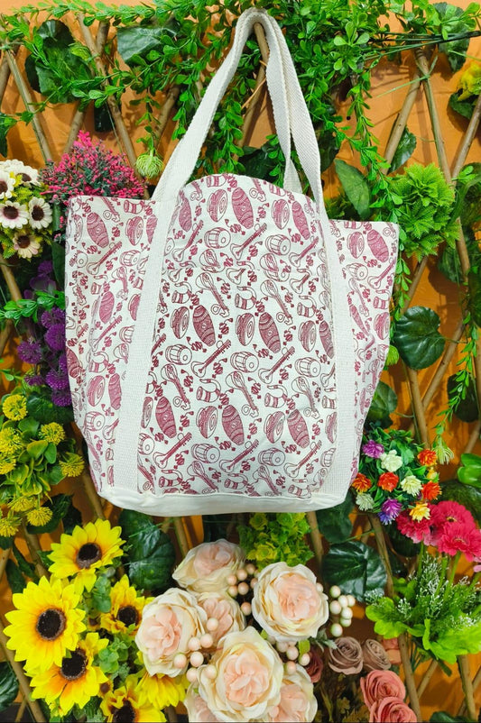 Ethnic Prints Canvas Fabric Bag
