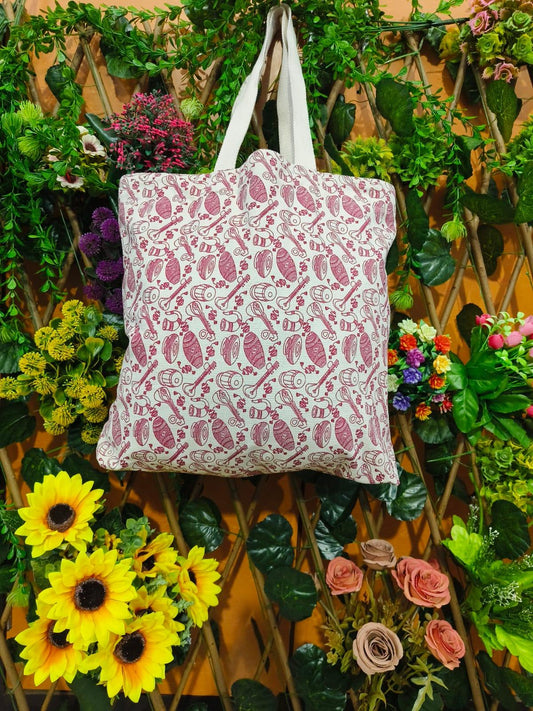 Ethnic Prints Canvas Fabric Bag