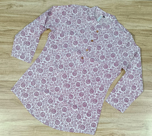 Women's Floral Printed Cotton Kurta