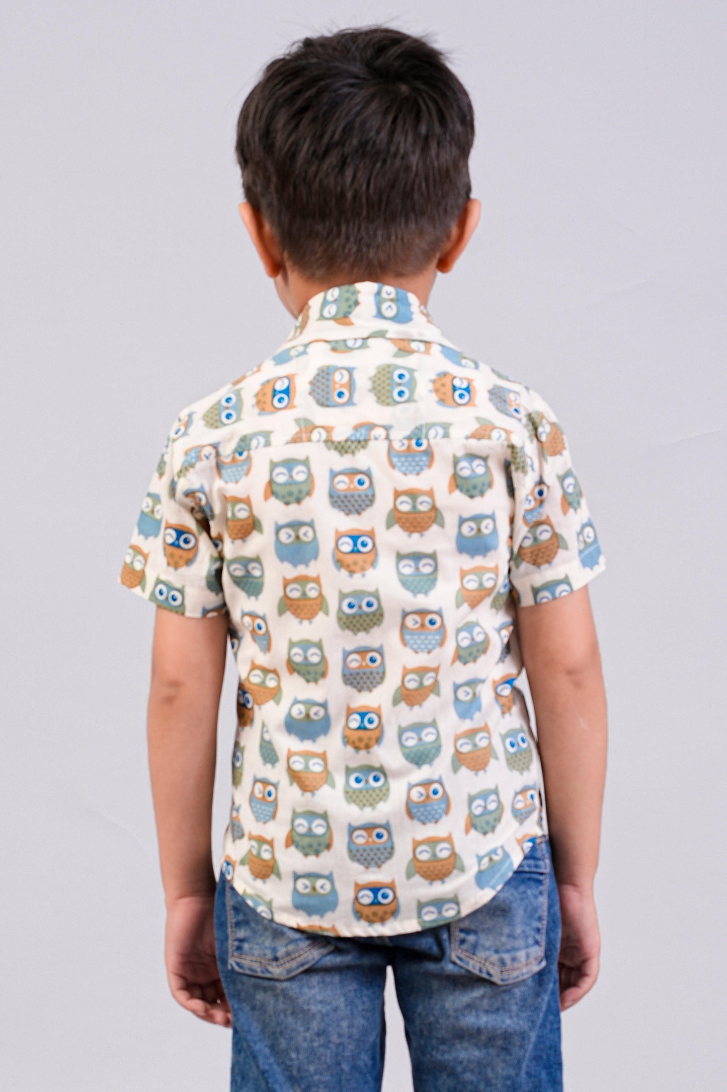 Boy's Ethnic Printed Half-Sleeves Shirts