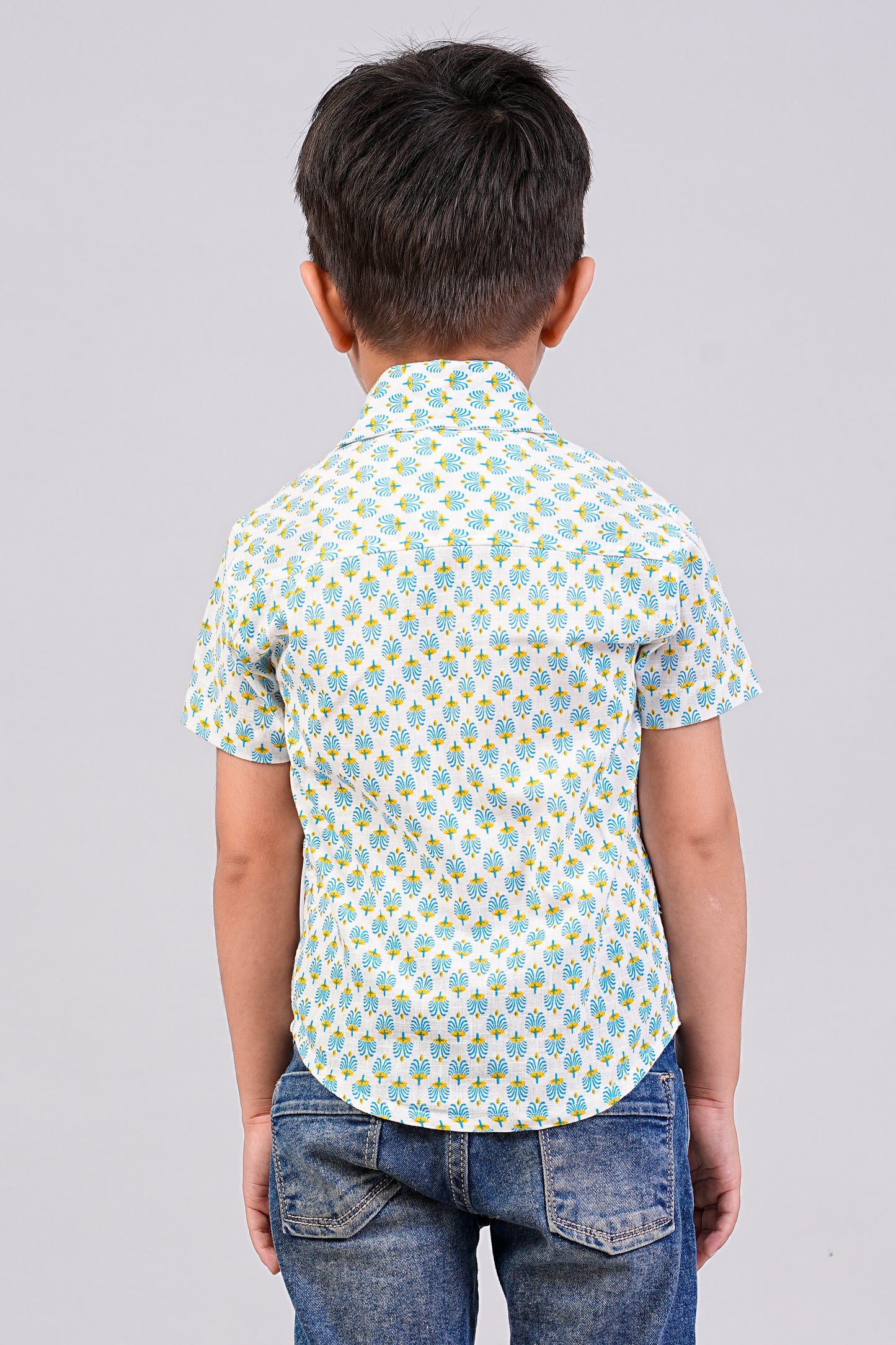 Boy's Buti Printed Half-Sleeves Shirts