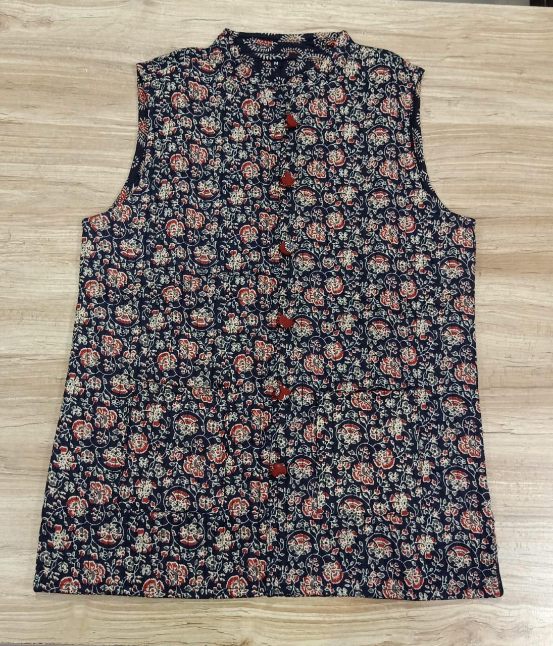 Women's Ethnic Printed Reversible Jacket