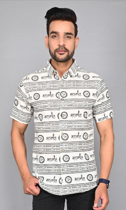Men's Printed Half-Sleeves shirts