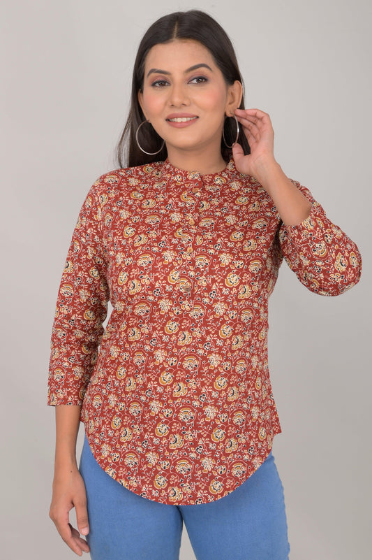 Women's Ethnic Printed Cotton Kurta