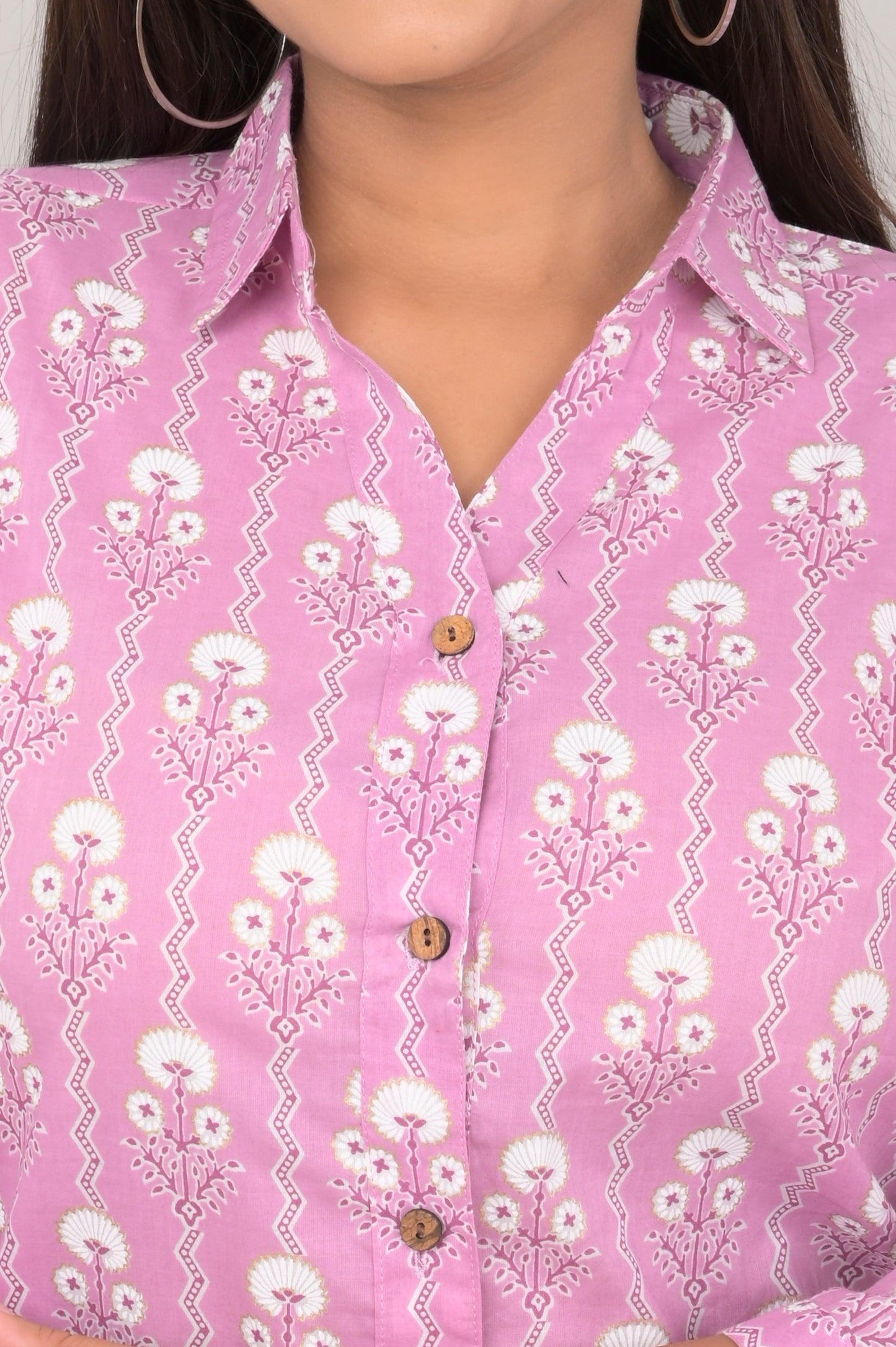 Women's Ethnic Floral Printed Shirts