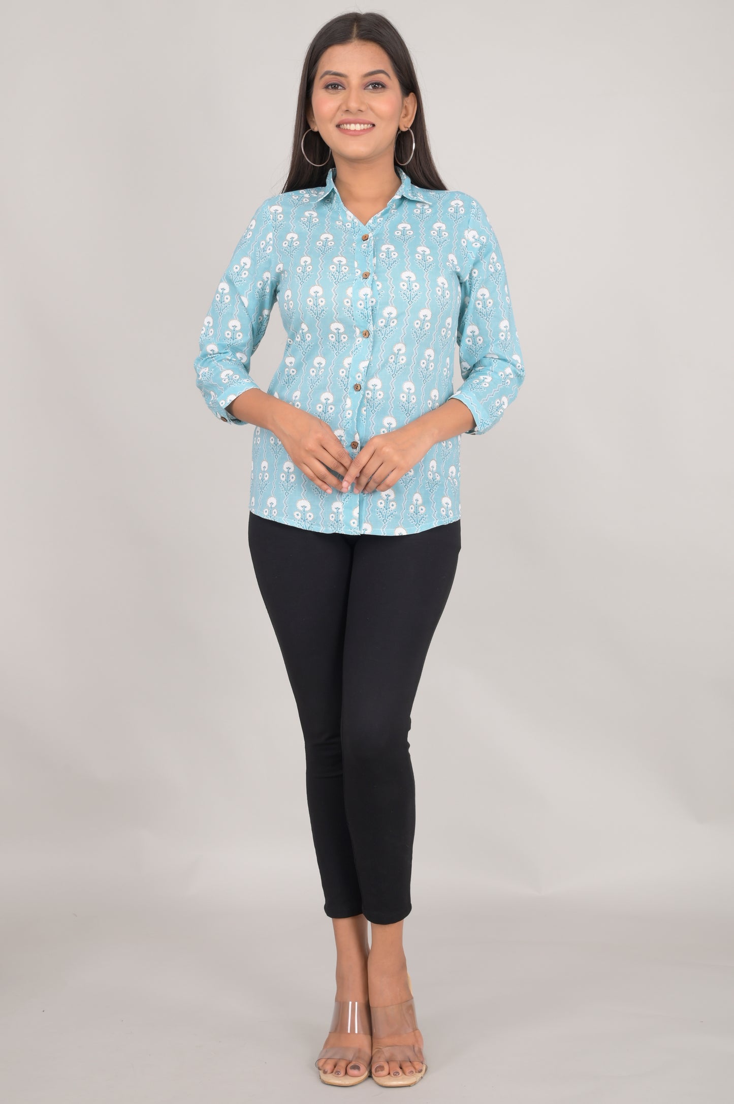 Women's Ethnic Floral Printed Shirts