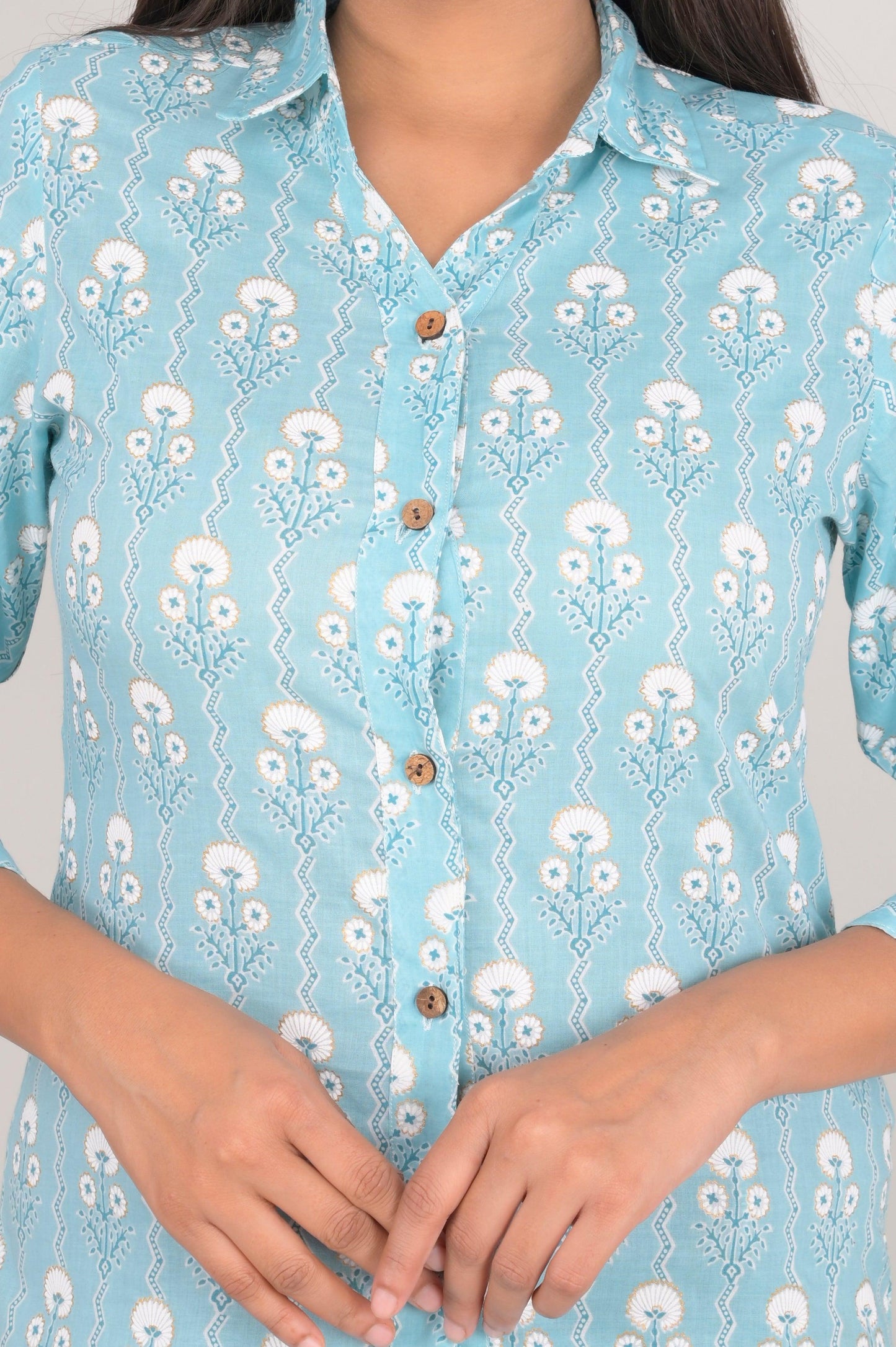 Women's Ethnic Floral Printed Shirts