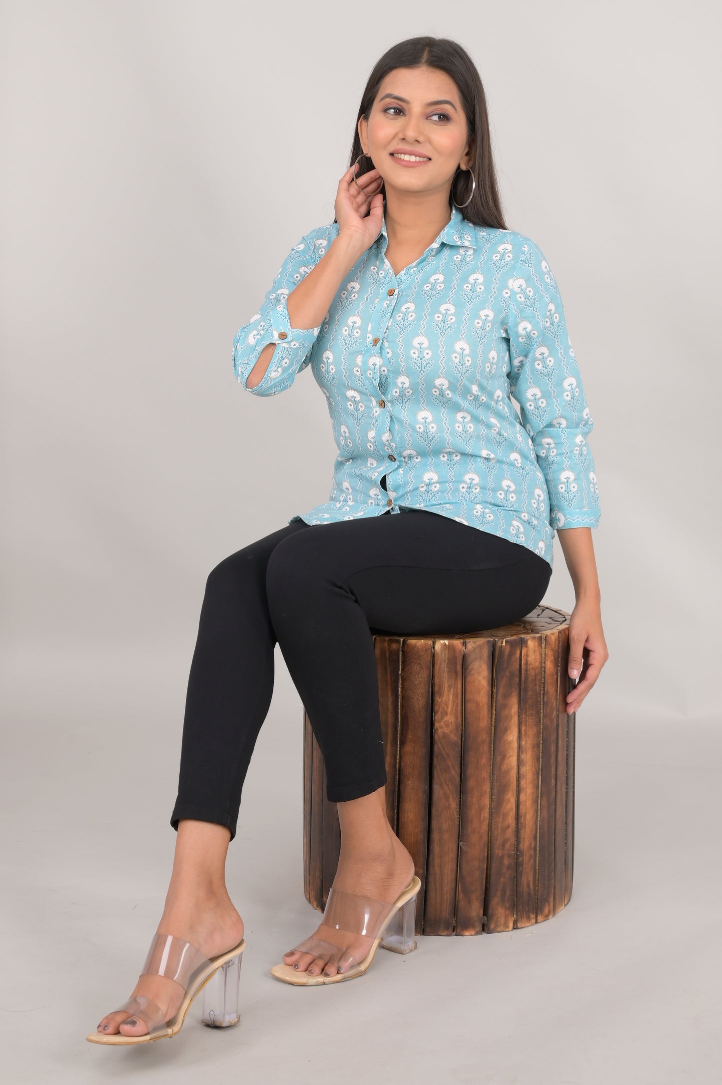 Women's Ethnic Floral Printed Shirts